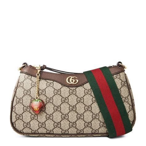 gucci strawberry cherry bag|gucci bag with butterfly buckle.